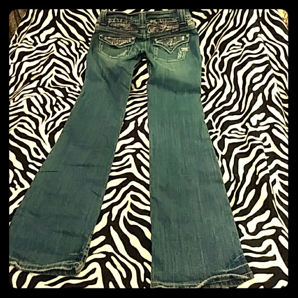 Miss Me Blue Flared Jeans